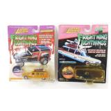2 Vintage Johnny Lightning Frightening Cars