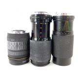3 Vintage Camera Lens