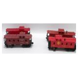 Lot of 4 Lionel Red Caboose Train Cars - Nickel