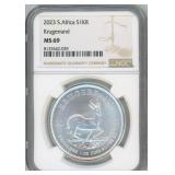 2023 South Africa 1 oz Fine Silver Krugerrand NGC