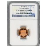 2011-S Proof Lincoln Cent NGC PF 69 RD Ultra