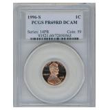 1996-S Proof Lincoln Cent PCGS PR69RD DCAM