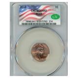 2010 Lincoln Cent CAC MS64 RD Shield