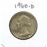 1960-D Washington Silver Quarter