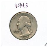1943 Washington Silver Quarter