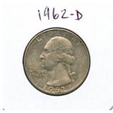 1962-D Washington Silver Quarter