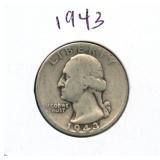 1943 Washington Silver Quarter