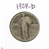 1929-D Standing Liberty Silver Quarter