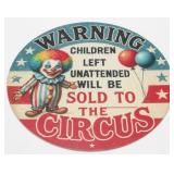 Metal Circus Sign