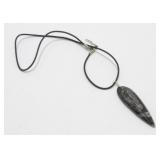 Handmade Orthoceras Fossil Polished Pendant