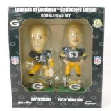 2 NIB Packers Bobbleheads of Ray Nitschke & Fuzzy