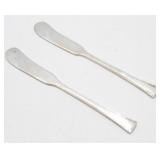 2 All Sterling Old Butter Knives - 51.91 grams