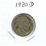 1920-D Buffalo Nickel