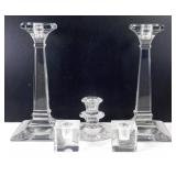 * 5 Glass Candle Holders