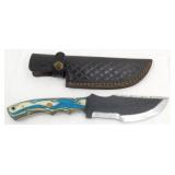 New Carbon Steel Gut Hook Hunting Knife with