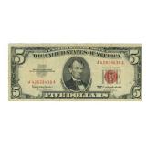 1963 $5 Red Seal Legal Tender U.S. Note