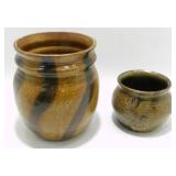 * Early McCoy Canon Swirl Pottery Planter/Vessel