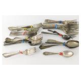50 Pieces or More of Old Flatware, Silverware -