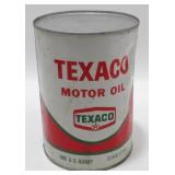 Texaco Motor Oil Can Tin