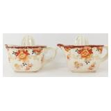 * 2 Vintage (2-pieces Each) Hand-Painted Citrus