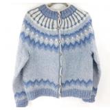 Vintage Hand-Made Icelandic Wool Sweater - Size