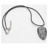 Handmade Orthoceras Fossil Polished Pendant