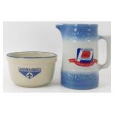 * Two (2) Red Wing Stoneware Advertising Pieces -