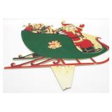 * Vintage Santa & Sleigh Plastic Yard Art