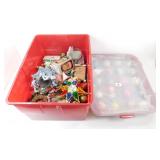 ** Tote Full of Christmas Supplies and Vintage