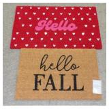2 New Holiday Doormats