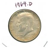 1964-D Kennedy Silver Half Dollar