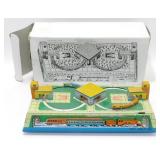 Vintage Tin Litho Wind-Up Train Station in Box
