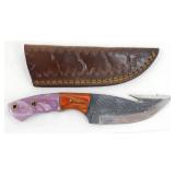 New Carbon Steel Gut Hook Hunting Knife with