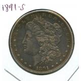 1891-S Morgan Silver Dollar
