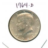 1964-D Kennedy Silver Half Dollar