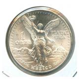 1984 Mexico 1 Onza Liberated Silver Bullion Coin