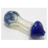 * Small Colorful Mushroom Spoon Glass Hand Pipe
