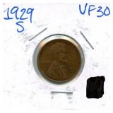 1929-S Lincoln Cent - VF30?