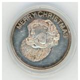 Vintage Merry Christmas/Happy New Year 1 oz .999