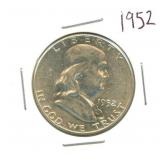 1952 Franklin Silver Half Dollar