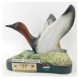 * Jim Beam Bourbon DU Decanter - Canvasback, 1979
