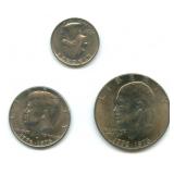 Bicentennial Coin Lot (3) 1976 Eisenhower "Ike"