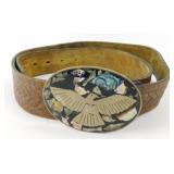 Vintage Mexican Belt and Bird Belt Buckle
