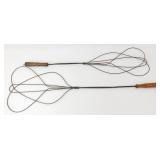 * Pair of Antique Carpet Beaters