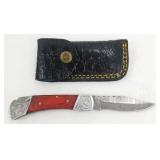 New Damascus Steel Folding Pocket Knife with