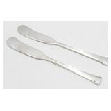 2 All Sterling Old Butter Knives - 51.91 grams