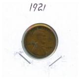 1921 Lincoln Wheat Cent