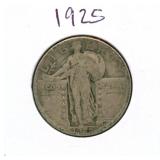 1925 Standing Liberty Silver Quarter
