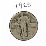 1925 Standing Liberty Silver Quarter