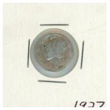 1927 Mercury Silver Dime